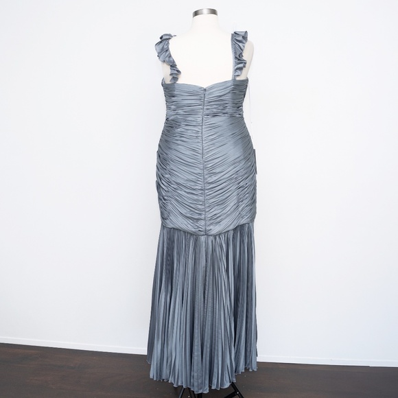 Mac Duggal - Ruched Pleated High-Low Gown 77009 - Picture 3 of 12